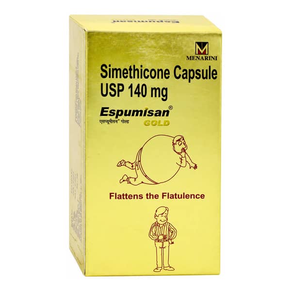 Espumisan Gold 140Mg Strip Of 10 Softgel Capsules
