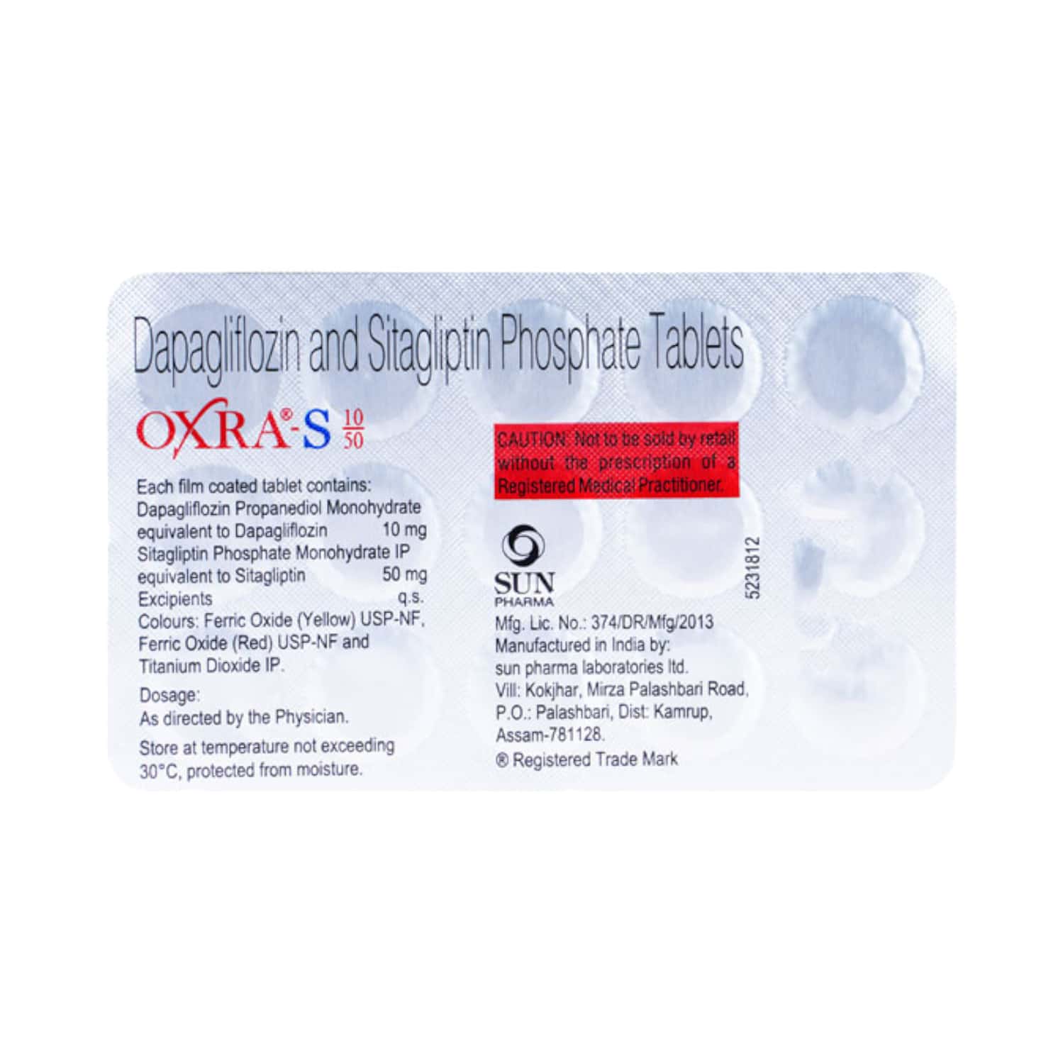 Oxra S 10/50mg Strip Of 15 Tablets: Uses, Side Effects, Price & Dosage ...