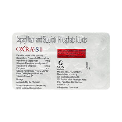 Oxra S 10/50mg Strip Of 15 Tablets