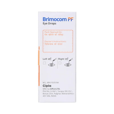 New Brimocom Pf Bottle Of 10ml Eye Drops