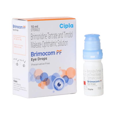 New Brimocom Pf Bottle Of 10ml Eye Drops