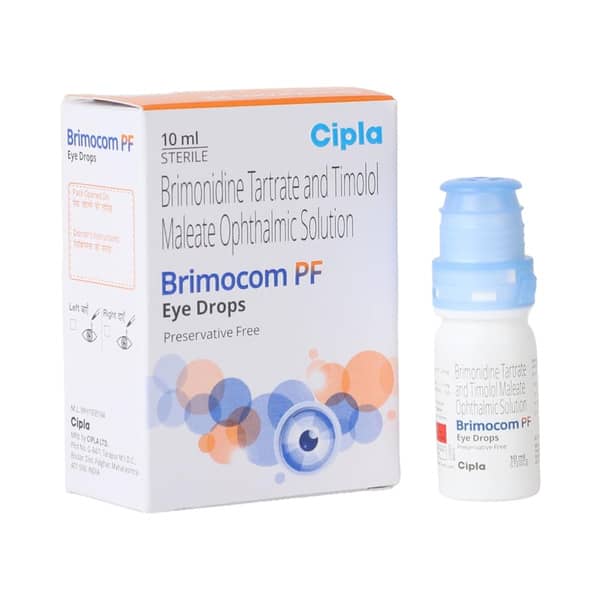 New Brimocom Pf Bottle Of 10ml Eye Drops