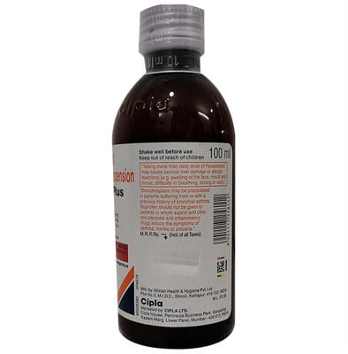 Ibugesic Plus Orange Flavour Bottle Of 100ml Suspension