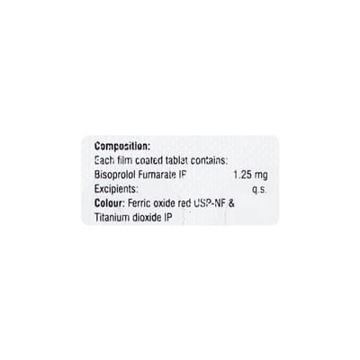 Bisopharm 1.25mg Strip Of 10 Tablets
