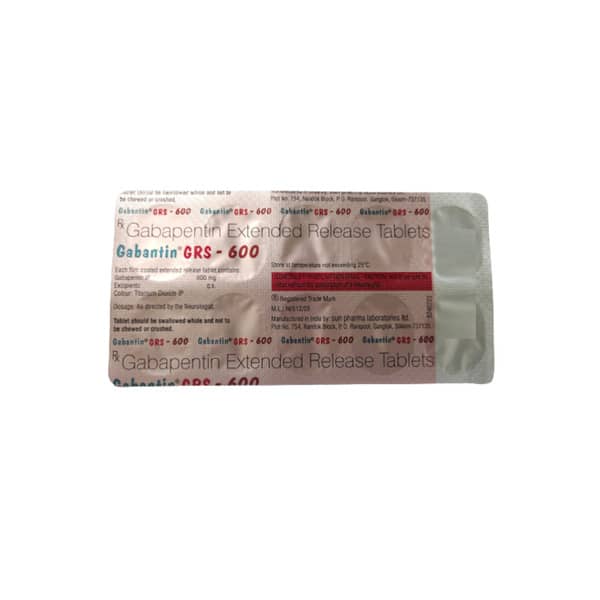 Gabantin Grs 600mg Strip Of 10 Tablets