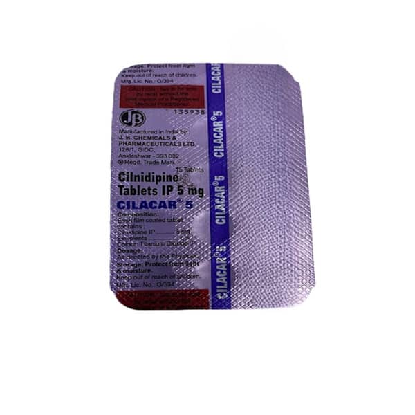 Cilacar 5mg Strip Of 15 Tablets