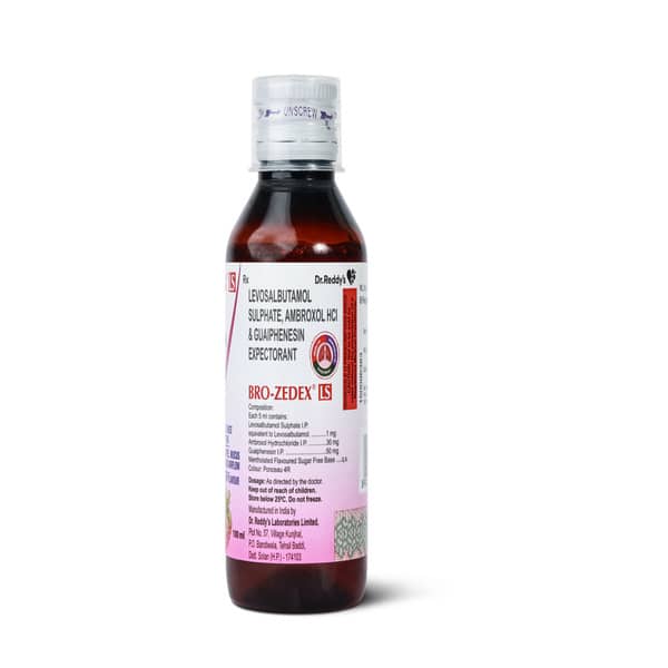 Bro Zedex Ls Raspberry Flavour Bottle Of 100Ml Expectorant