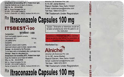 Itsbest 100mg Strip Of 10 Capsules