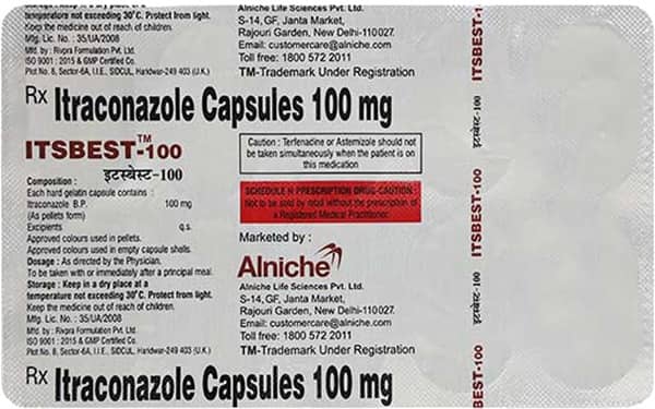 Itsbest 100mg Strip Of 10 Capsules