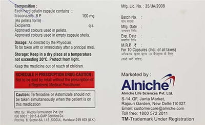 Itsbest 100mg Strip Of 10 Capsules