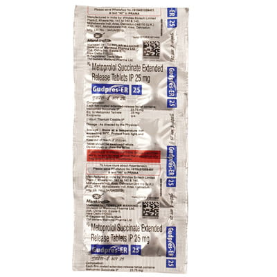 Gudpres Er 25mg Strip Of 10 Tablets