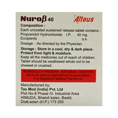 Nuro Beta 40mg Strip Of 10 Tablets