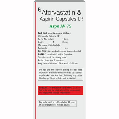 Aspo Av 75mg Strip Of 15 Capsules