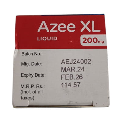 Azee Xl 200mg Peppermint And Orange Flavour Bottle Of 30ml Oral Liquid