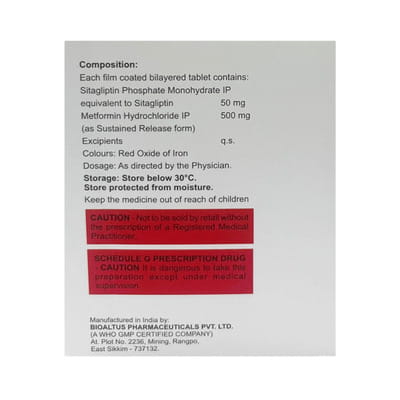 Sitaverse M 50 Strip Of 15 Tablets