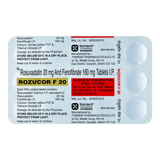 Rozucor F 20Mg Strip Of 15 Tablets