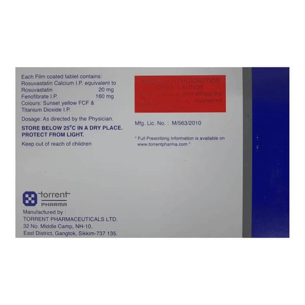 Rozucor F 20Mg Strip Of 15 Tablets