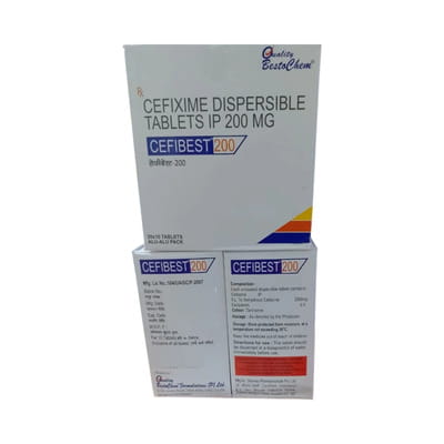 Cefibest 200 Strip Of 10 Tablets
