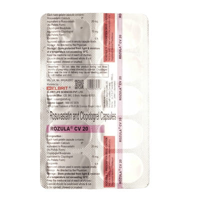Rozula Cv 20mg Strip Of 10 Capsules
