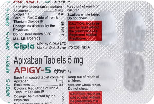 Apigy 5Mg Strip Of 10 Tablets
