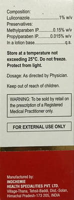 Lilituf 1% Bottle Of 30ml Lotion