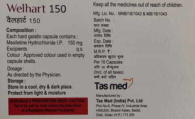 Welhart 150mg Strip Of 10 Capsules