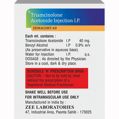 Zemacort 40mg Vial Of 1ml Injection