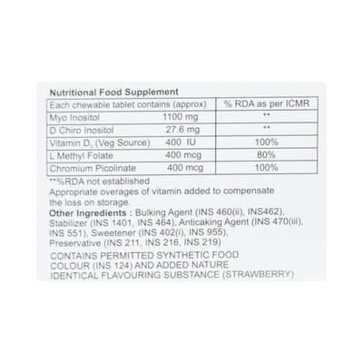 D Chiro Plus Strawberry Flavour Strip Of 10 Chewable Tablets