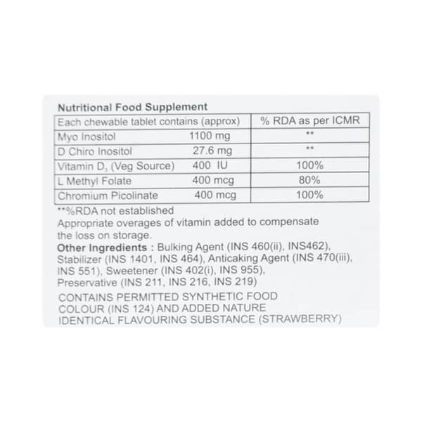 D Chiro Plus Strawberry Flavour Strip Of 10 Chewable Tablets