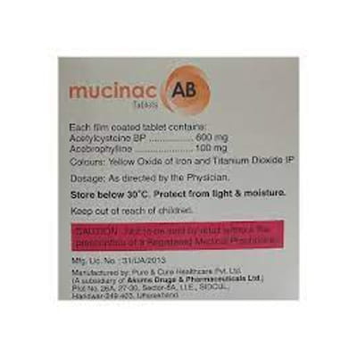 Muciace Ab Strip Of 10 Tablets