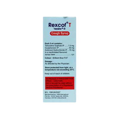 Rexcof T Bottle Of 100ml Syrup