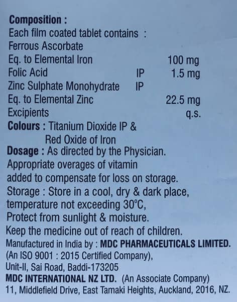 Scor Hb Strip Of 10 Tablets