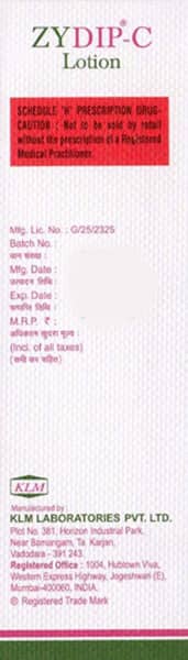 Zydip C Bottle Of 50ml Lotion