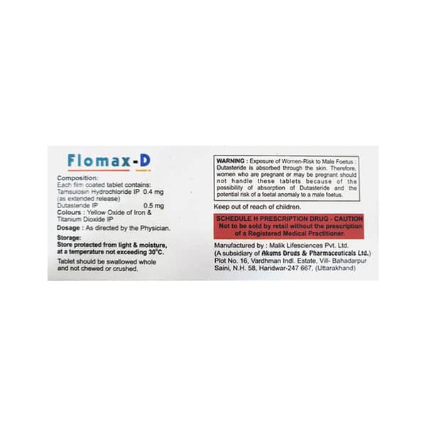 Flomax D Strip Of 10 Tablets