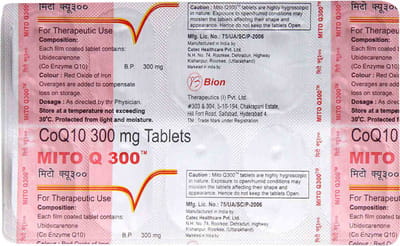 Mito Q 300mg Strip Of 10 Tablets