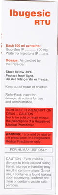 Ibugesic Rtu Bottle Of 100ml Solution For Infusion