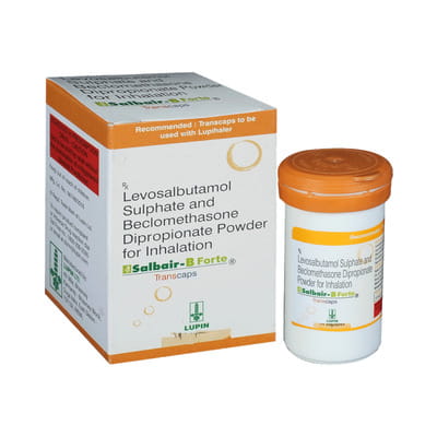 Salbair B Forte Transcaps 200/200mcg Bottle Of 30 Capsules