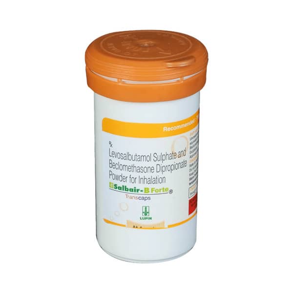 Salbair B Forte Transcaps 200/200mcg Bottle Of 30 Capsules