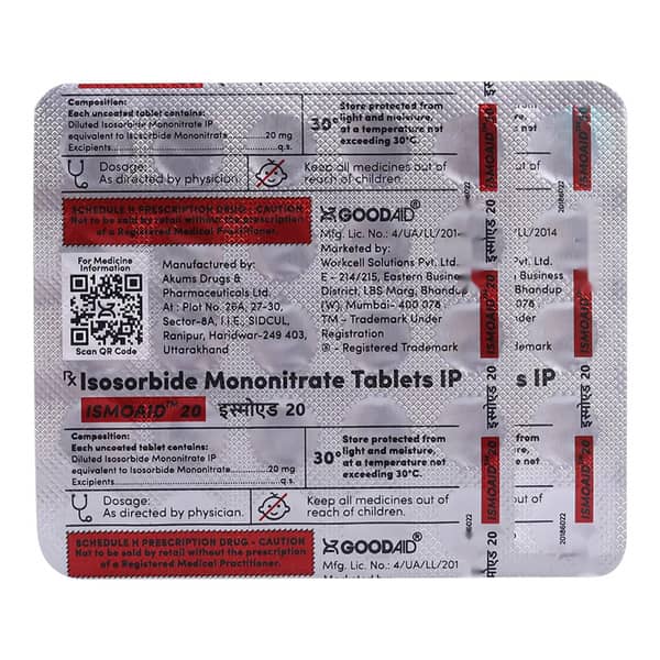 Ismoaid 20Mg Strip Of 30 Tablets