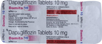 Damita 10mg Strip Of 10 Tablets