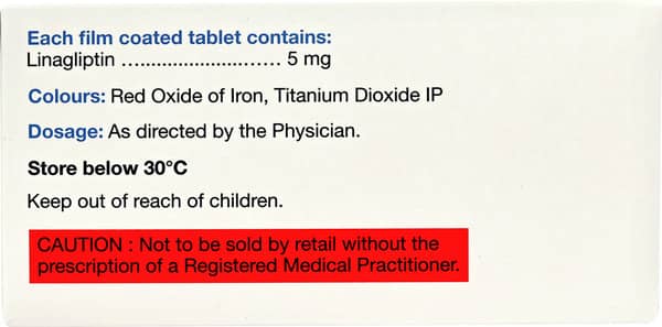 Linacip 5mg Strip Of 15 Tablets