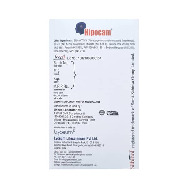 Hipocam 450mg Strip Of 10 Tablets