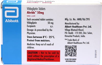 Abvida 50mg Strip Of 15 Tablets