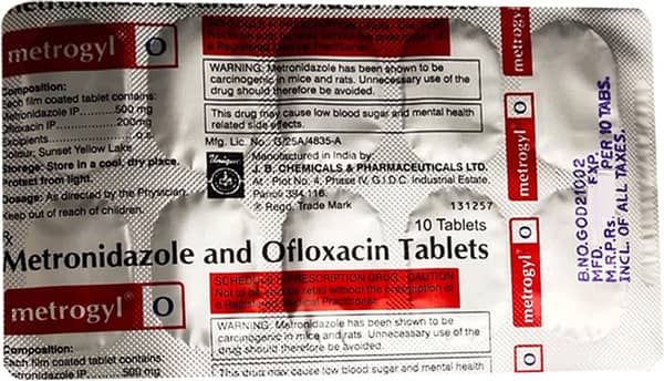 Metrogyl O Strip Of 10 Tablets