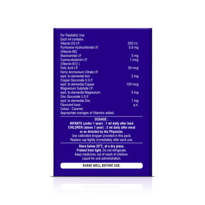 Kidicare Orange Flavour Bottle Of 15ml Oral Drops