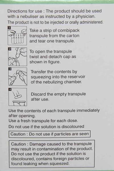 Salbair I Neb 0.63mg 2.5ml Packet Of 5 Transpules