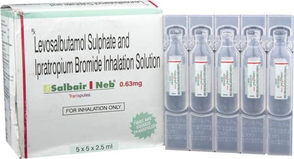Salbair I Neb 0.63mg 2.5ml Packet Of 5 Transpules