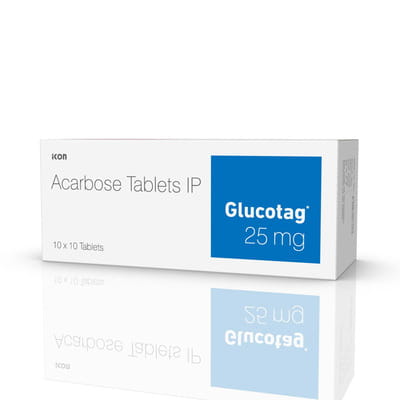 Glucotag 25mg Strip Of 10 Tablets
