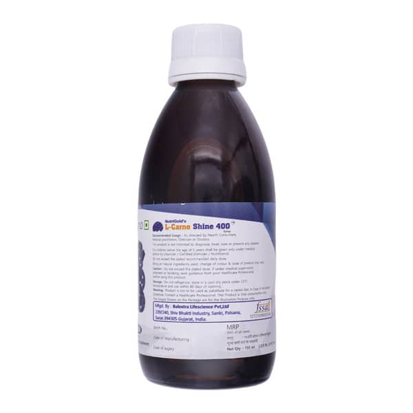 L Carno Shine 400Mg Bottle Of 150Ml Syrup