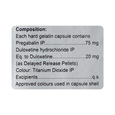 Nervmax D 75/20mg Strip Of 10 Capsules